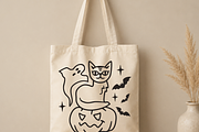 Ghost Halloween SVG Black Cat Ghost, an Object Graphic by TanchaArt (Thumbnail 7 of 7)