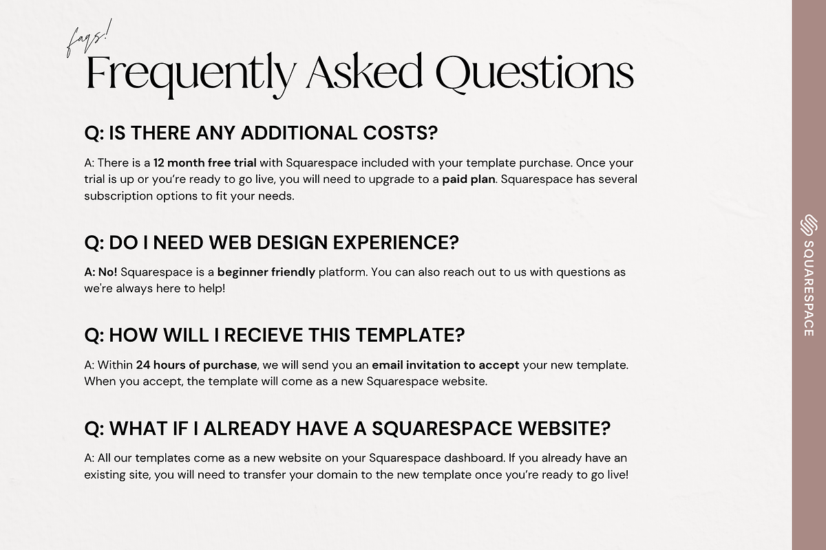 Squarespace Event Planner Website, a Squarespace Template by Breah Designs (Photo 9 of 10)