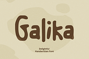 Galika - Delightful Handwriting Font, a Handwritten Font by Grontype (Thumbnail 1 of 6)