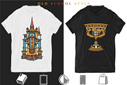 Middle Ages old school tattoo, a Background Graphic by intueri (Thumbnail 7 of 7)