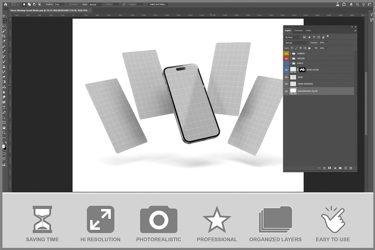 Story Social Media PSD, an Advertising Mockup by Bruno's Shop (Photo 2 of 3)