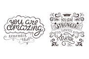 8 hand drawn quotes, an Illustration by piyacler (Thumbnail 4 of 6)