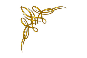Vintage swirling corner., a Decorative Illustration by incomible