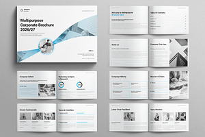 Multipurpose Brochure Landscape, a Brochure Template by E-Type