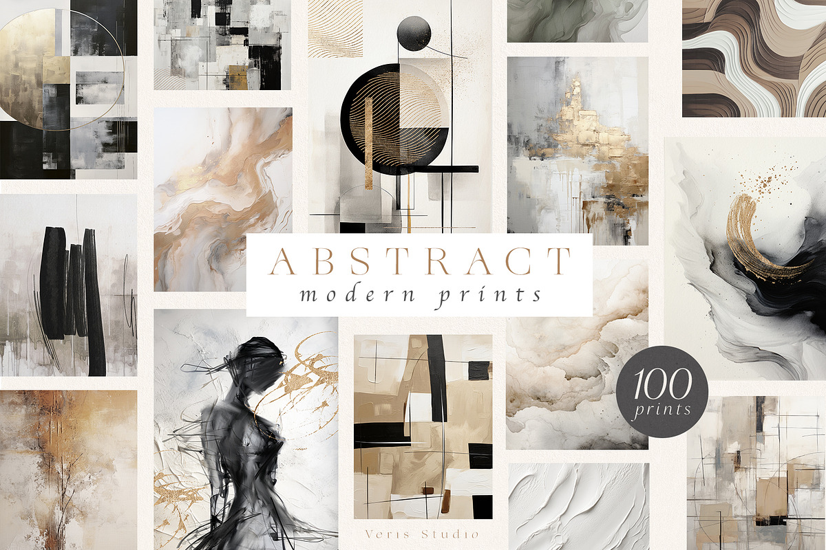 Abstract Modern Prints Wall Art Set, a Background Graphic by Veris Studio (Photo 1 of 11)