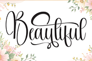 Beautiful | Script Font, a Handwritten Font by Scratchones (Thumbnail 1 of 9)