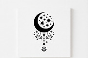 50 Crescent Moon with Stars, an Empty State Illustration by Amazin_art (Thumbnail 5 of 47)