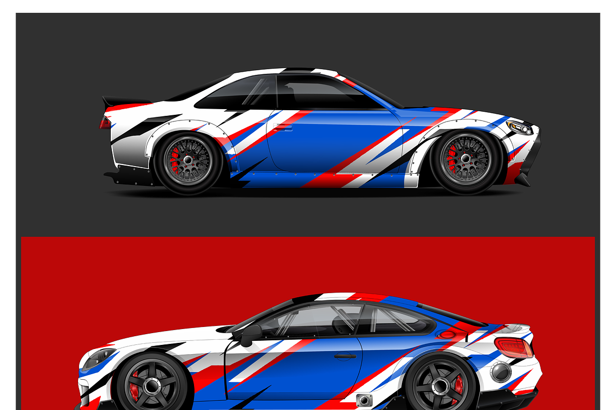 Dynamic Racing Car Wrap Design, a Sport Illustration by CarWrap design (Photo 2 of 3)