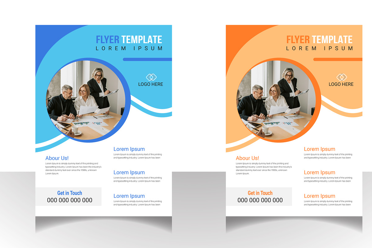 Creative Flyer Template Bundle, a Flyer Template by hkmonir (Photo 1 of 3)