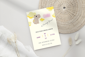 Capybara Kids Birthday Invitation