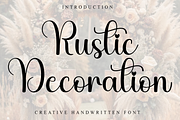 Rustic Decoration, a Handwritten Font by InermediaSTUDIO (Thumbnail 1 of 8)