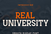 Real University, a Slab Serif Font by MaxArt (Thumbnail 1 of 10)