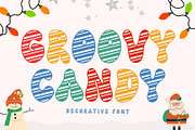 Groovy Candy is a Christmas font, a Handwritten Font by Brown Cupple (Thumbnail 1 of 7)