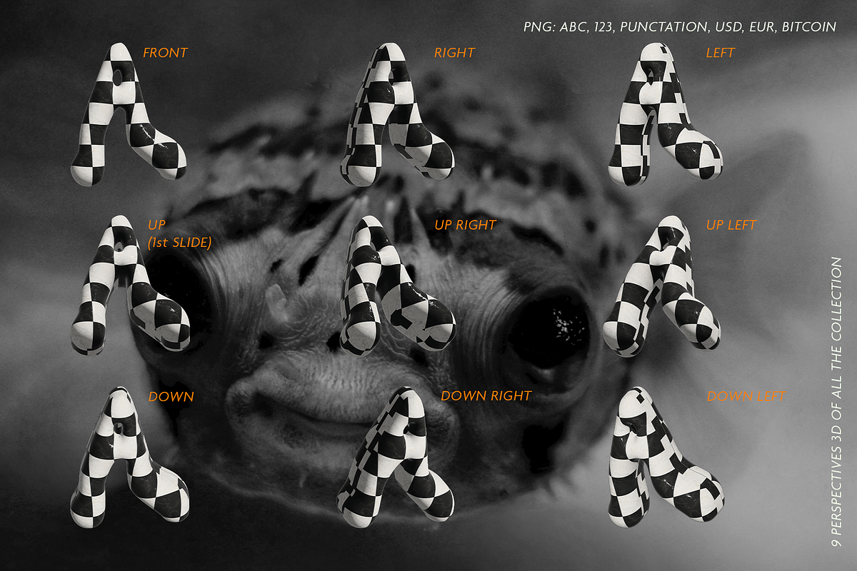 Bubble font, 3D Checker letters PNG, a Handwritten Font by Kasia Sokolovska