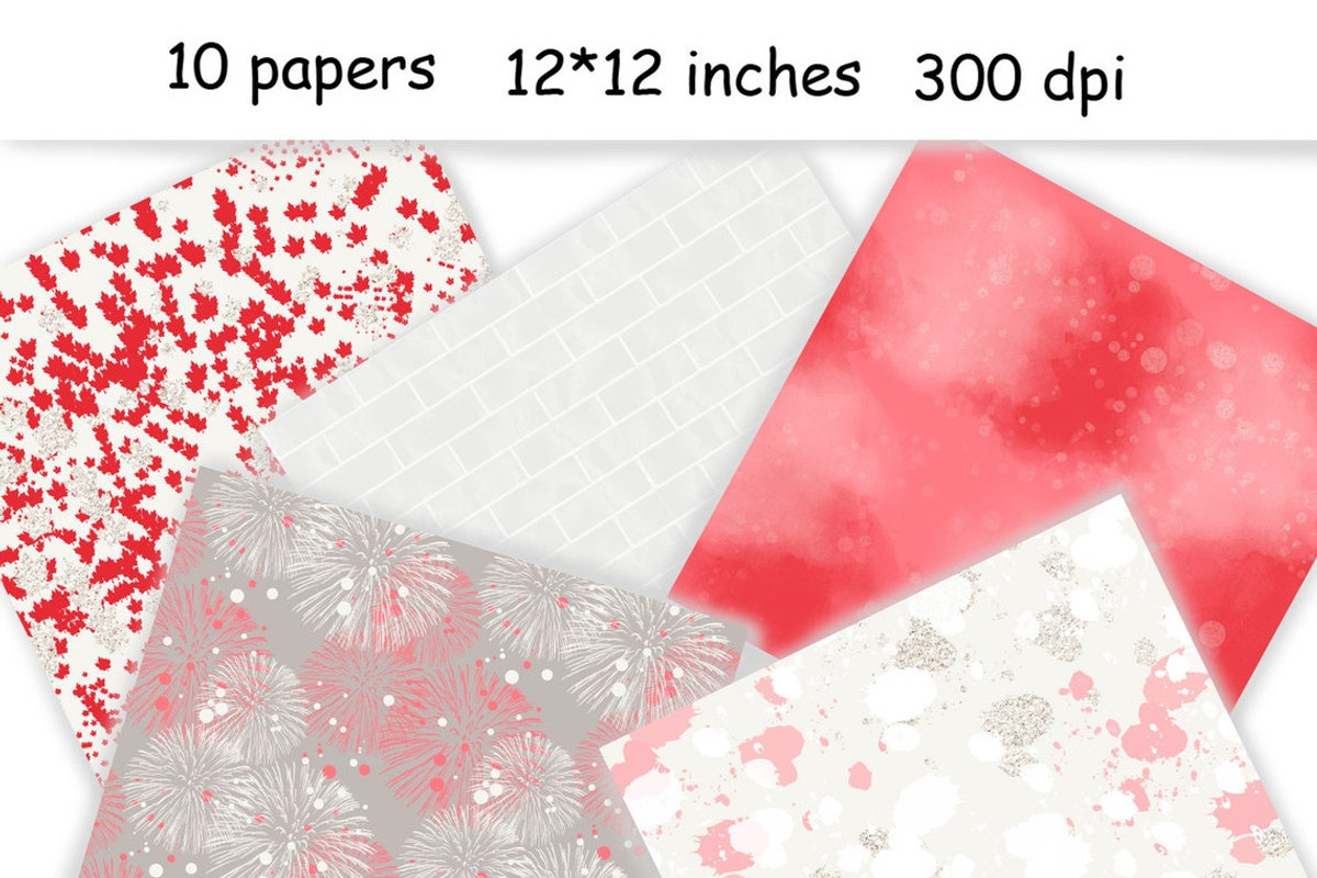 Canada Day Pattern, a Pattern Graphic by GlamArtZhanna (Photo 3 of 3)