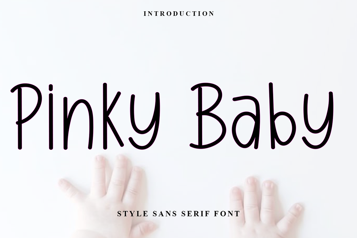 Pinky Baby, a Sans Serif Font by InermediaSTUDIO (Photo 1 of 7)