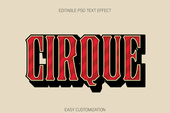 Circus Vintage 3D Text Effect preview 3