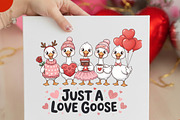 Valentine Goose, Funny Valentine, an Illustration by Designking (Thumbnail 1 of 6)