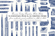 Writer Writes: 91 Fountain Pens & .., an Illustration by Unember (Thumbnail 1 of 6)