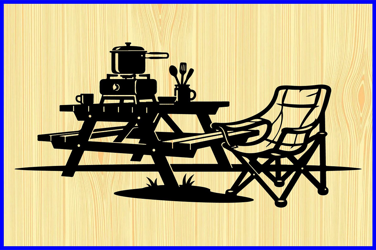 Picnic Table Puzzle Clipart Set, an Object Illustration by Designer_Momina (Photo 15 of 15)
