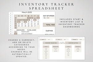 Digital Inventory Tracker Template