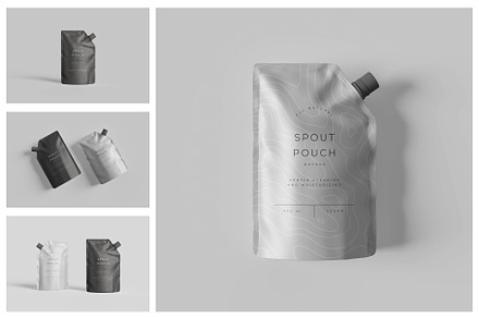 Spout Pouch Mockup, a Packaging Mockup by Hazzpro_Std