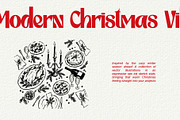 Christmas Vibe: Vector Line Art, a Seasonal Illustration by divanovskaya_nv (Thumbnail 2 of 15)