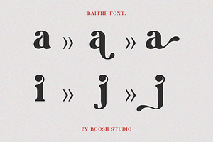 Baithe-Modern Retro Serif