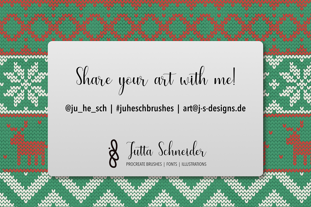 Knit Stitches Procreate Brushset, a Brush Add-On by Jutta Schneider (Photo 8 of 8)