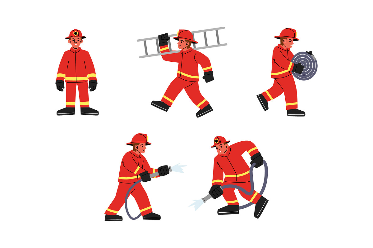 Character Fireman Vol 1 Doodle, a Work Illustration by SLAB! Design (Photo 2 of 3)