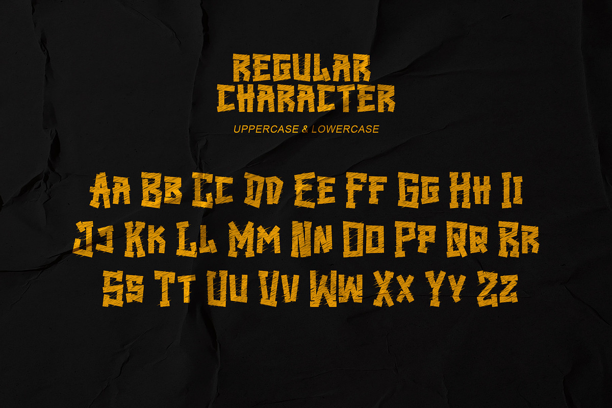Retrera - Grunge Display Font, a Handwritten Font by Letterara (Photo 10 of 14)