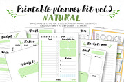 Planner kit vol.3 - natural, a Stationery Template by Lina_Lisichka (Thumbnail 1 of 2)