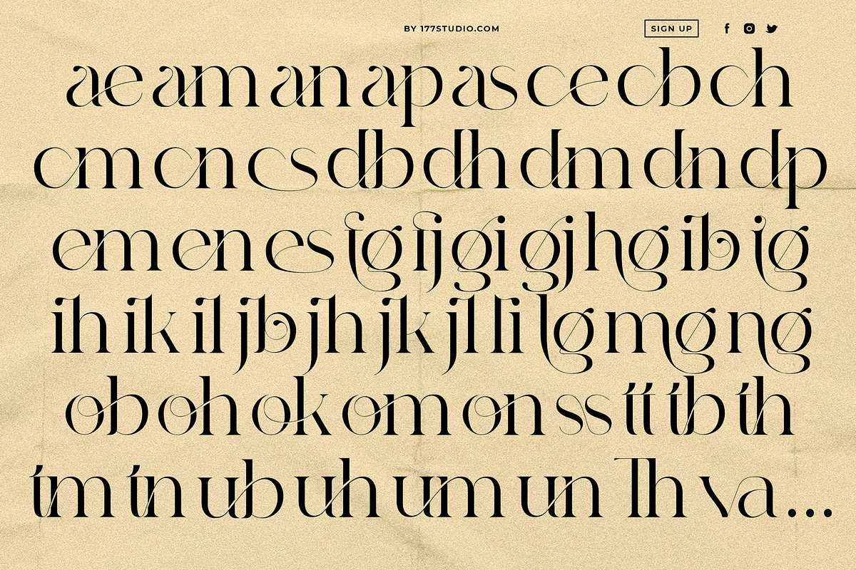 Gangitem - Serif Font, a Serif Font by 177Studio (Photo 8 of 8)