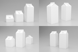 Milk Pack Packaging Mockup Vol 1