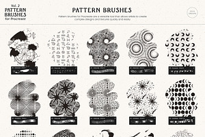 Pattern Brushes For Procreate Vol 2