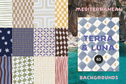 Handmade Mediterranean Backgrounds, a Background Graphic by Lana Elanor (Thumbnail 1 of 10)