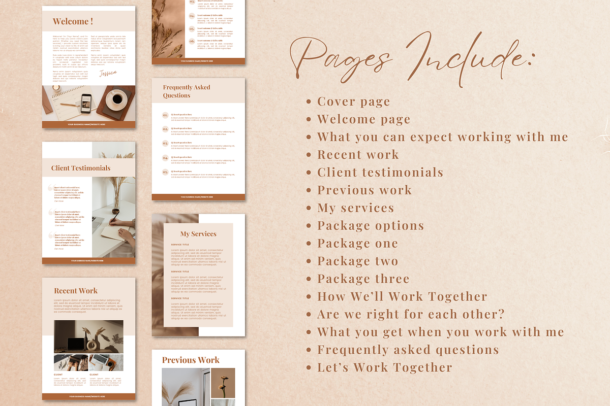 Services & Pricing Guide Canva, a Templates & Theme by The Chaos Project (Photo 2 of 9)