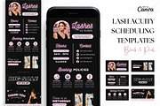 Lash Tech Acuity Scheduling • Canva, a Websites & App Template by OniriqveDesigns (Thumbnail 1 of 8)