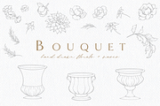 DIY Illustrated Bouquet Kit 01, a Graphic by Blushed Design by Katrina (Thumbnail 1 of 5)