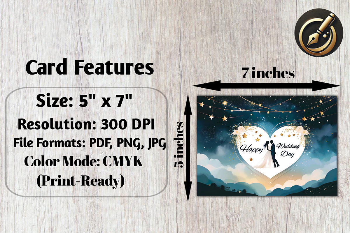 Wedding Greeting Card. 7x5, a Card Template by Print Haven (Photo 4 of 4)