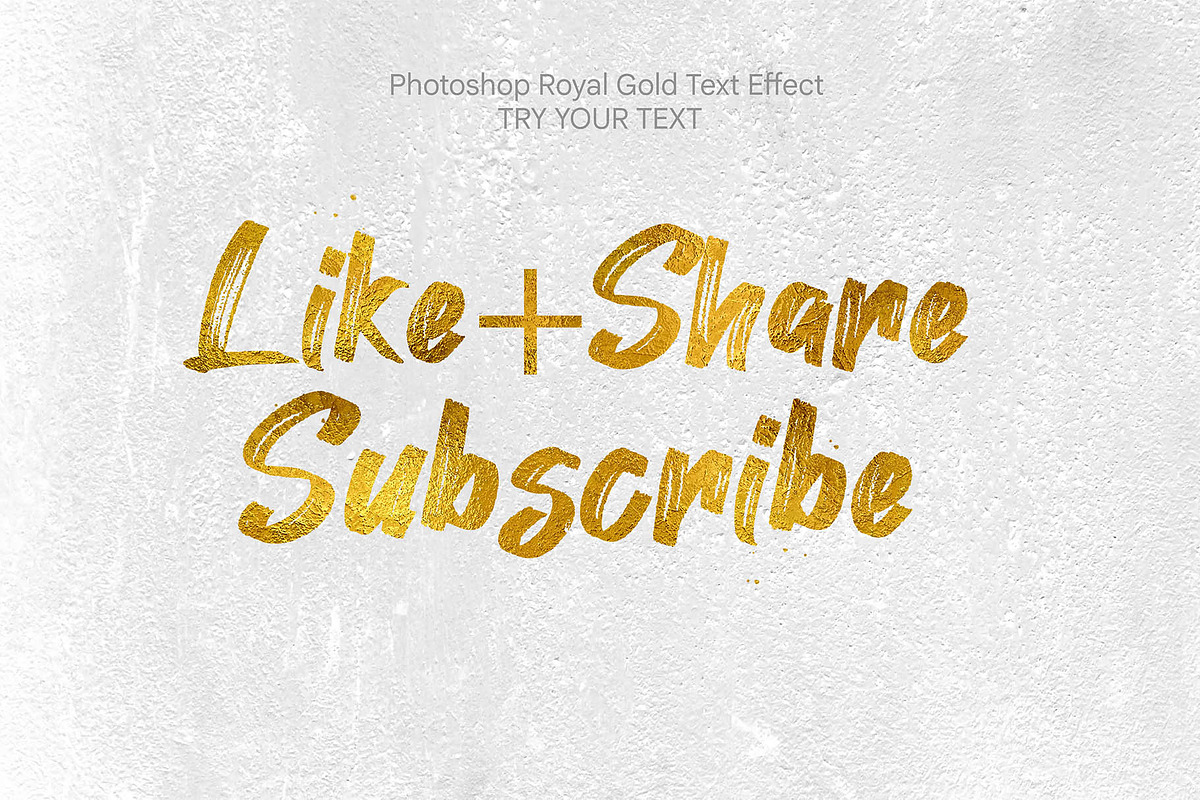 Gold Foil Photoshop Text Effect, a Layer Style Add-On by MRI STUDIO (Photo 16 of 29)