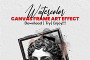 Watercolor Canvas Frame Art Effect, an Action Add-On by MRI STUDIO (Thumbnail 34 of 34)