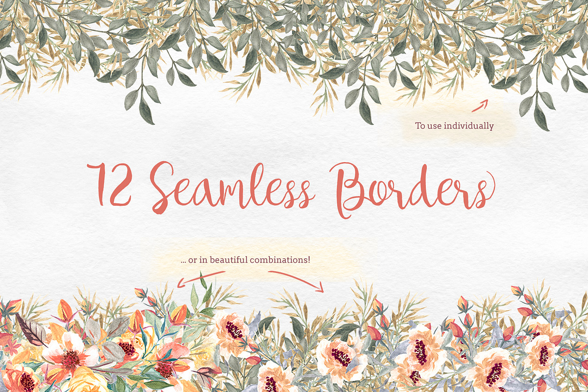 Watercolor Clipart - Reminiscence, a Decorative Illustration by BMACHINA Labs. (Photo 2 of 13)