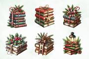 Watercolor Christmas Antique Books, an Illustration by Creative Art (Thumbnail 5 of 5)