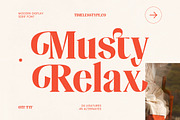 Musty Relax Modern Display Serif, a Serif Font by timelesstype.co (Thumbnail 1 of 20)
