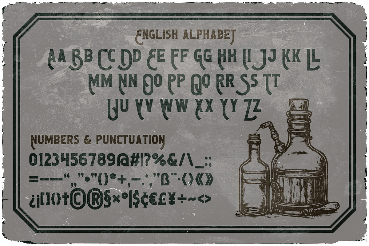 Moonshine Vintage Label Font, a Serif Font by JumboDesign (Photo 3 of 5)