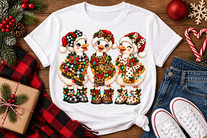 Western Christmas Goose PNG, a Seasonal Illustration by Watercolor design