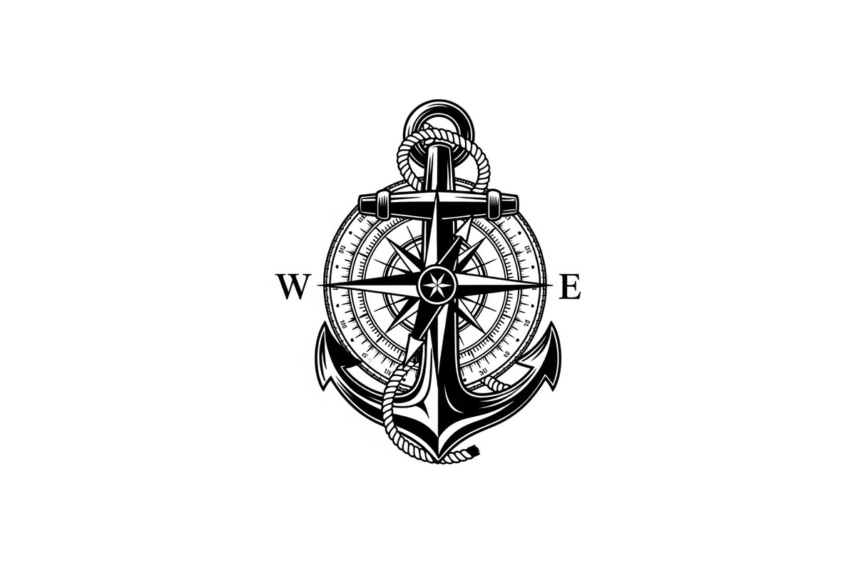 Nautical Anchor Compass Bundle, an Illustration by Creativeshirt (Photo 16 of 31)