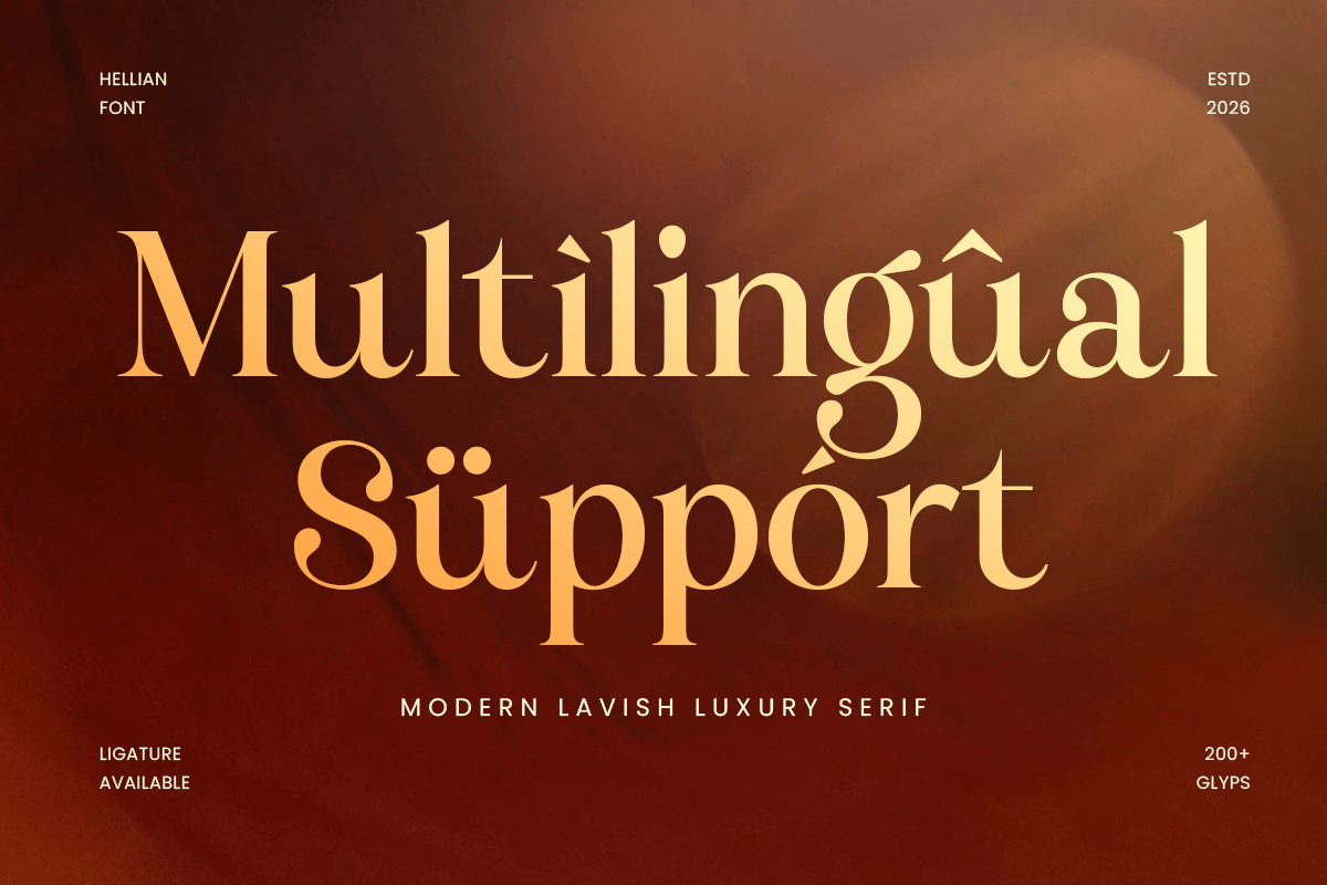 Hellian - Modern Lavish Luxury Font, a Serif Font by Sensatype (Photo 12 of 13)