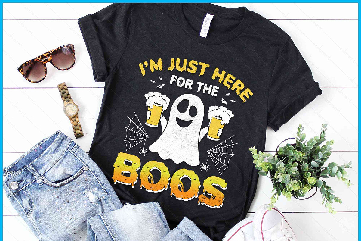 Just Here For The Boos SVG, an Object Graphic by Creativeusart (Photo 1 of 4)